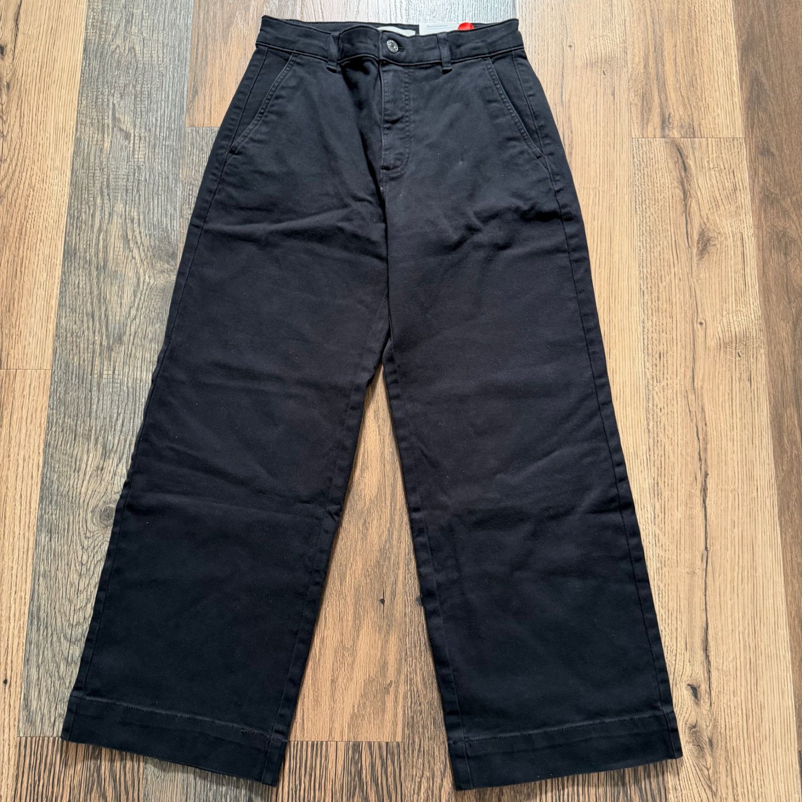 Everlane The Utility Wide Leg Pant Black Size 6R NWT