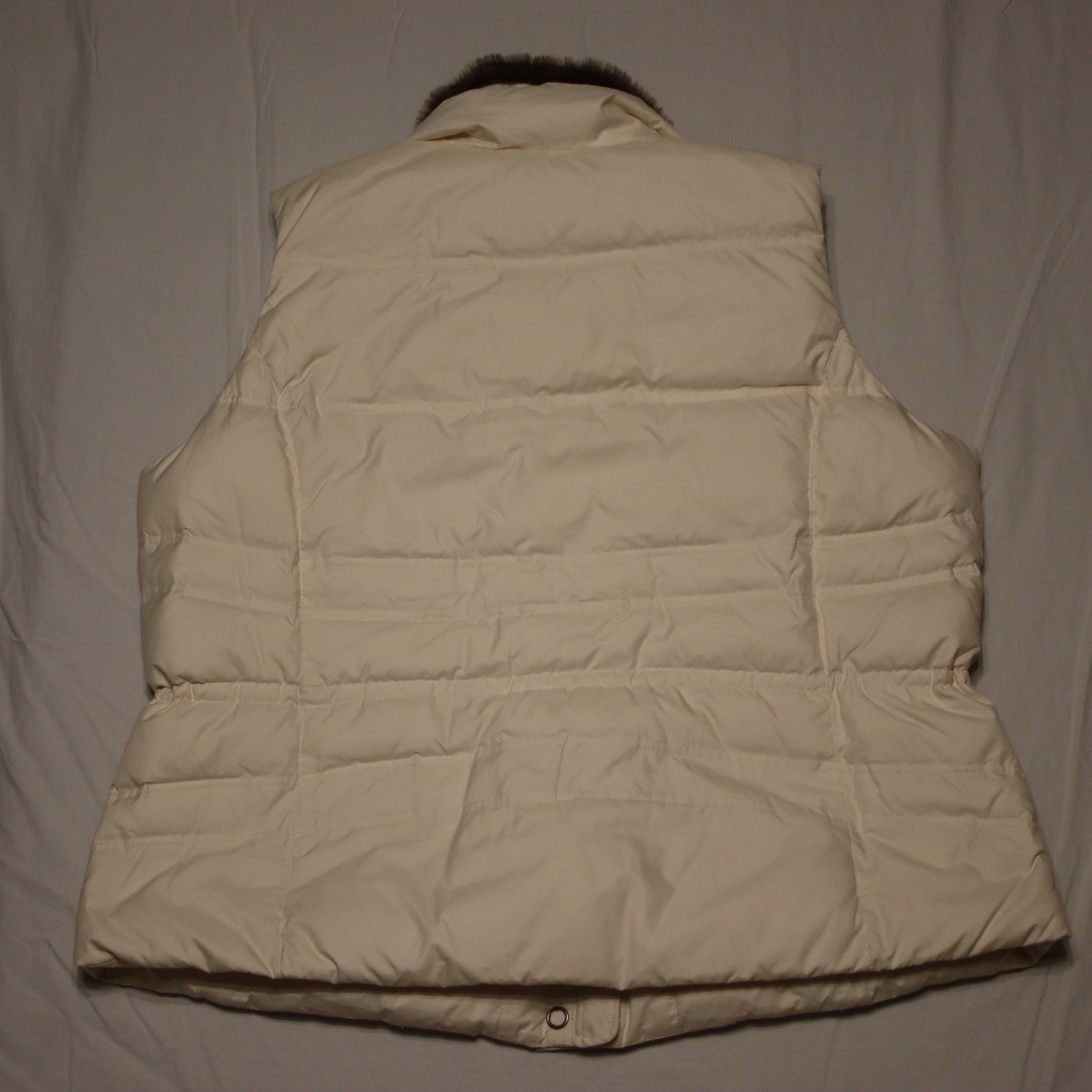 Eddie Bauer Premium Goose Down Puffer Vest Faux Fur Collar Women’s 3X