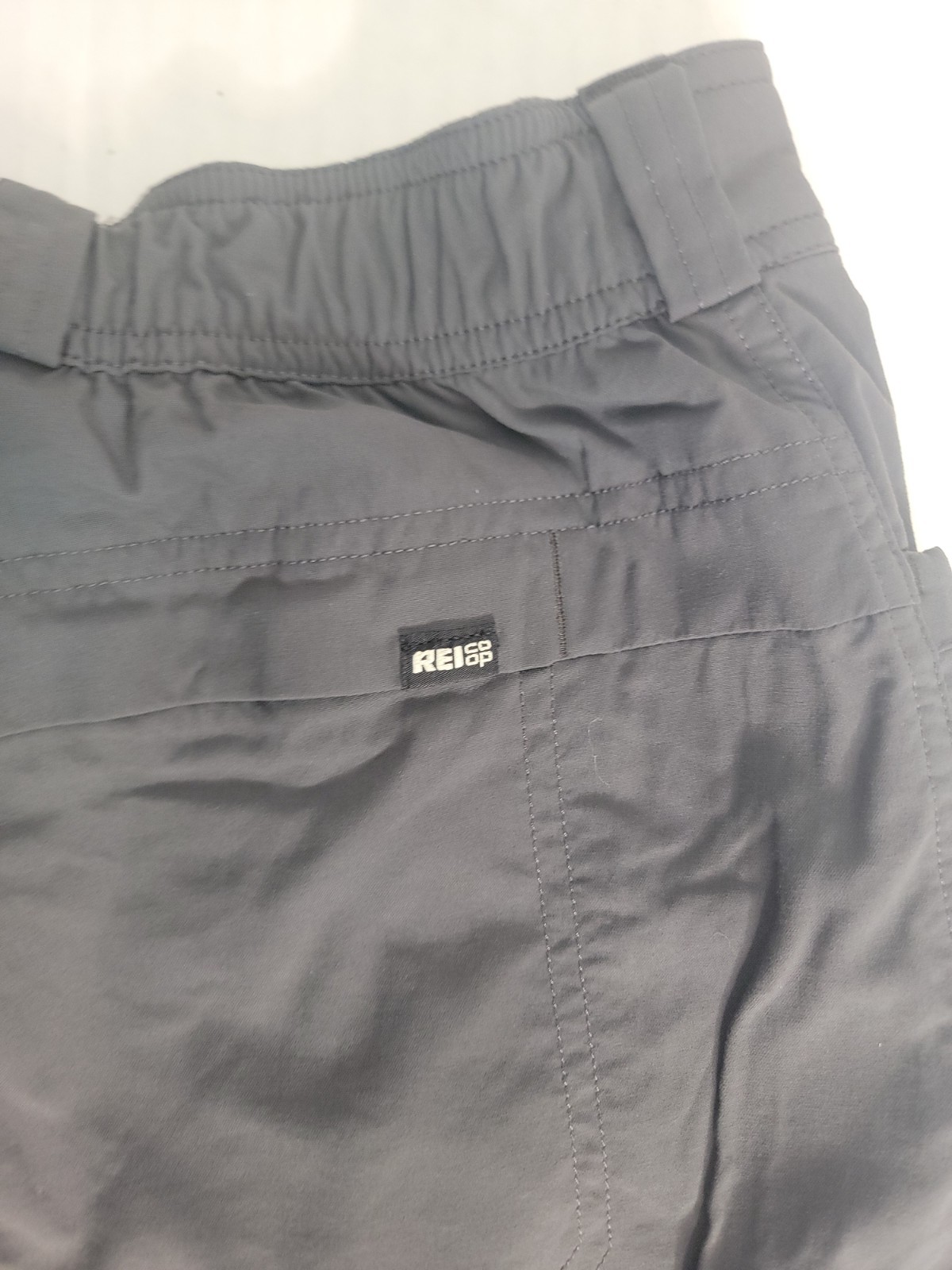 REI Co-Op Pants Mens SZ 30 X 32 Adjustable Length Cargo Gray Outdoor Hiking