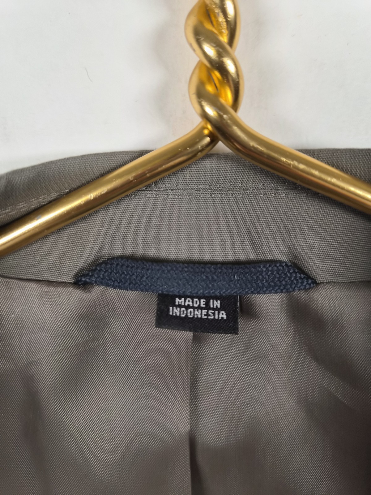 Haspel Perfect Poplin Men’s 2PC Suit 42R 36W Khaki Tan Cotton Blend Pleated READ