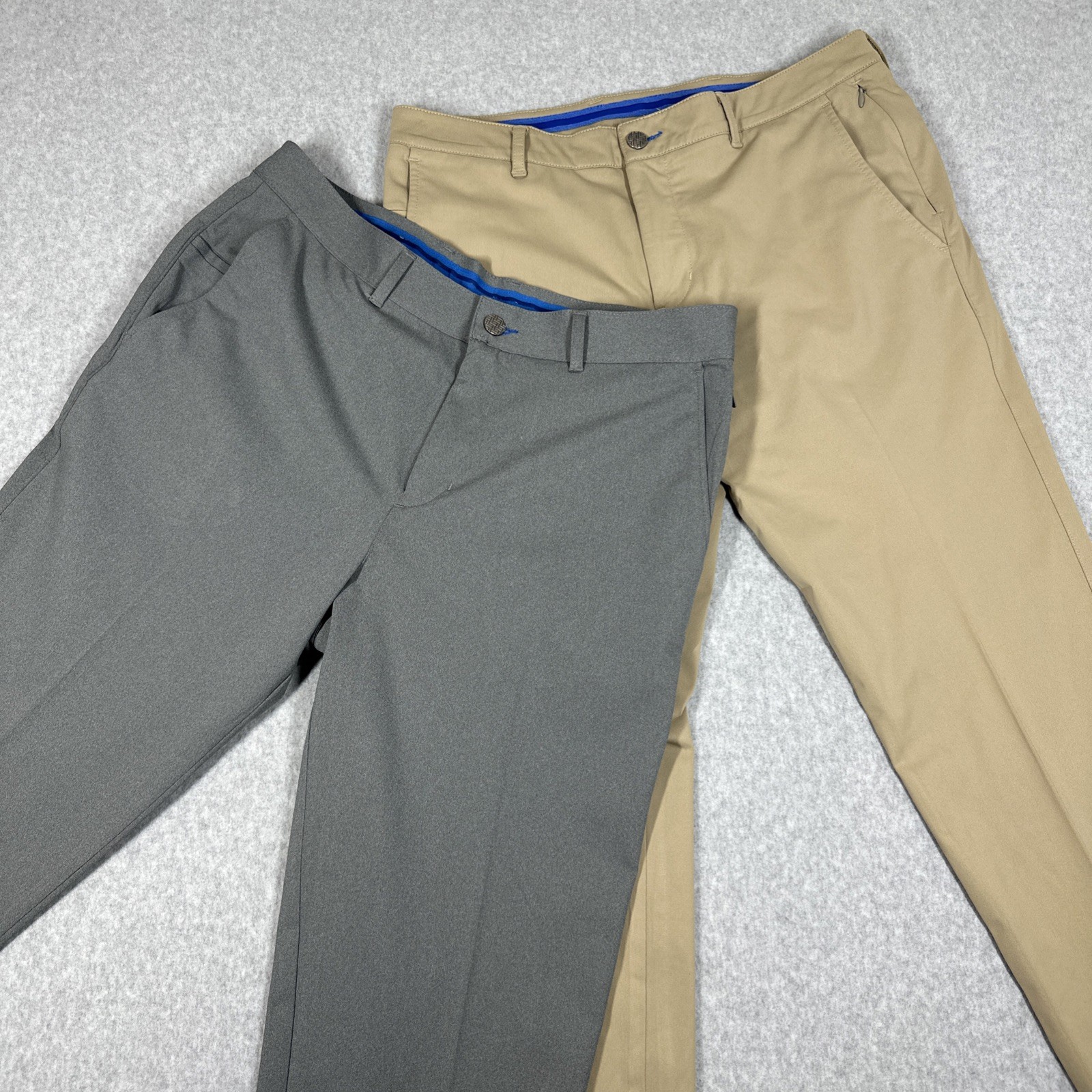 Twillory Men’s Tailored Fit Performance Stretch Golf Pants 34×34(34×33) Lot Of 2
