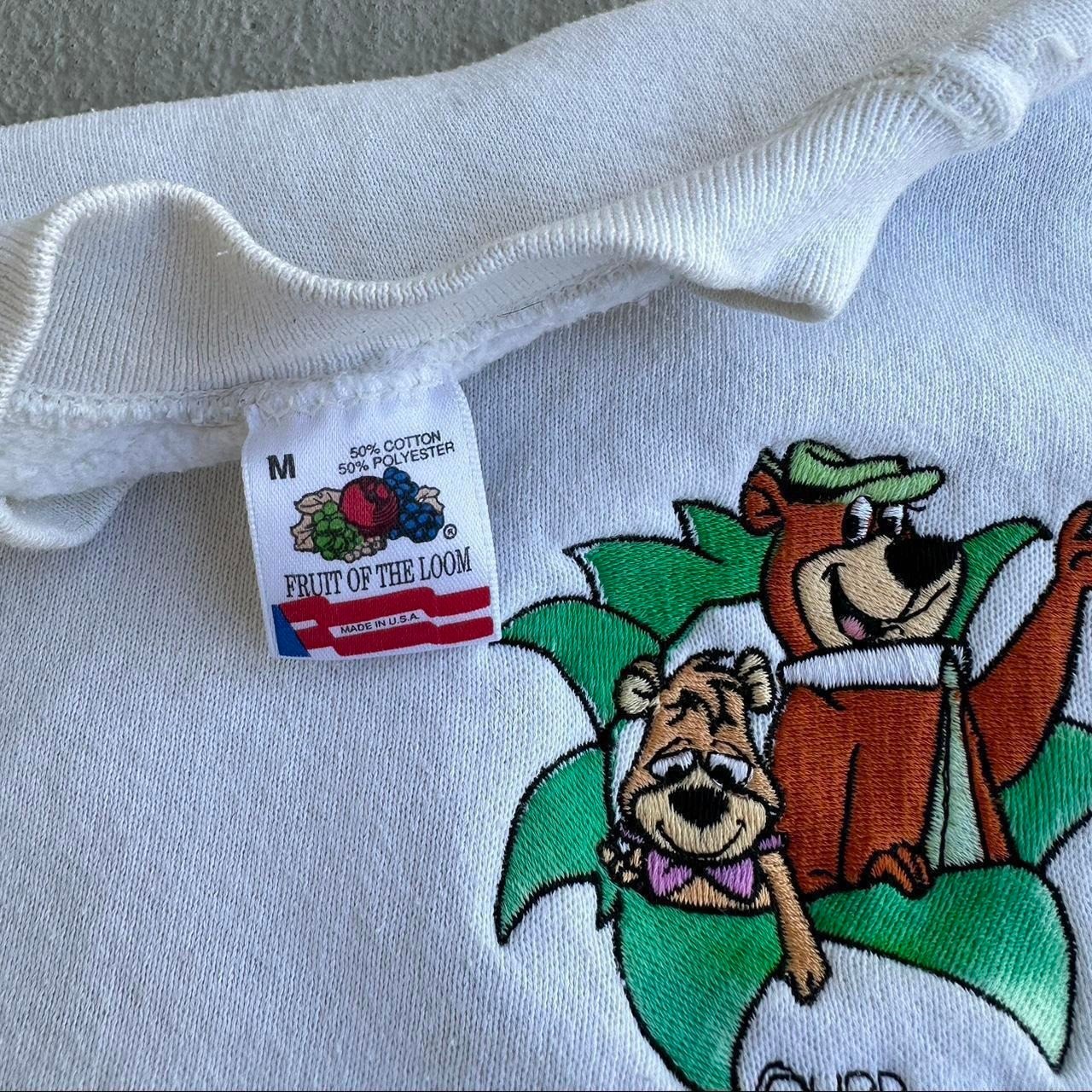 Vintage 90s Cartoon Network Yogi Bear Sweatshirt Size Medium