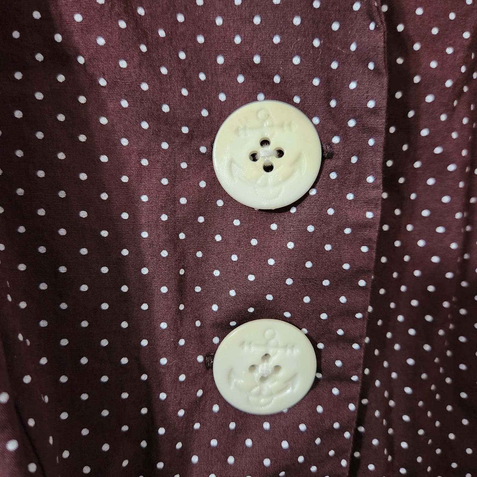 Vintage Ruby Rox Polka Dot Dress Women’s Size 7 Brown Retro Pin-Up Rockabilly