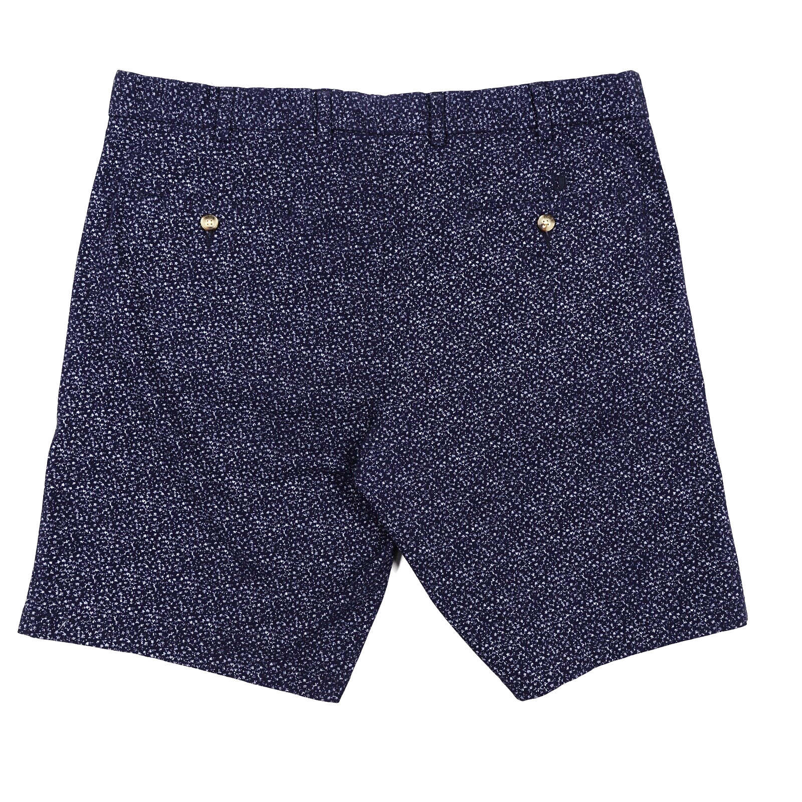 Black Brown 1826 Men’s Shorts Waist 36 Chino Navy w/White Print Cotton Blend