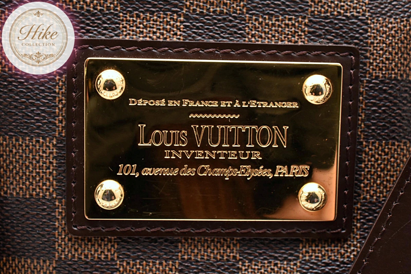 Louis Vuitton Hampstead MM Damier Ebene Tote Bag N51204 Authentic *AB* B0098