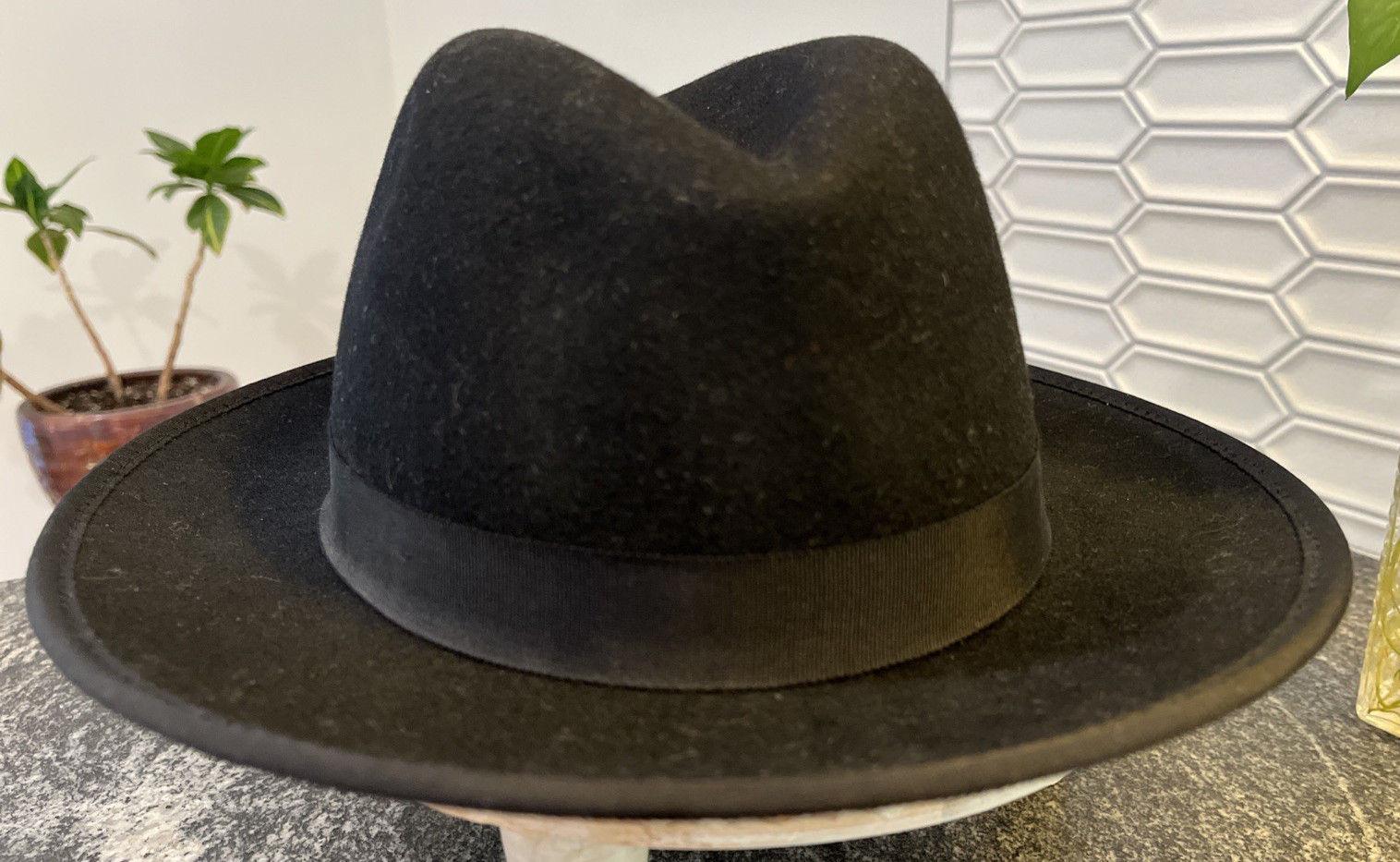 Bruno Capelo Men’s Hat Fedora 100% Australian Wool Large Princeton Collection L