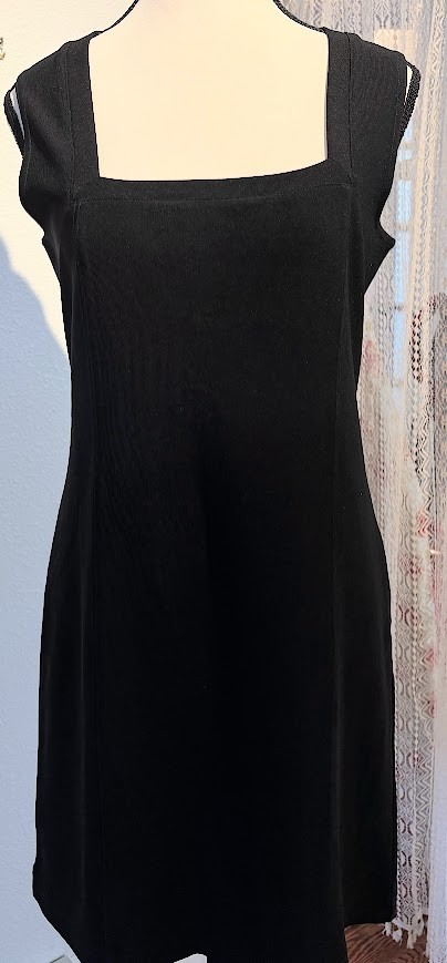 Vintage black Boston Proper above knee Travel Dress size PS great condition