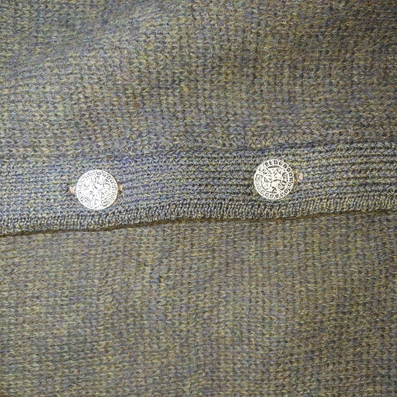 Vtg McGregor Kid Mohair Worsted Wool Cardigan Rockabilly Thrashed Cobain Grunge