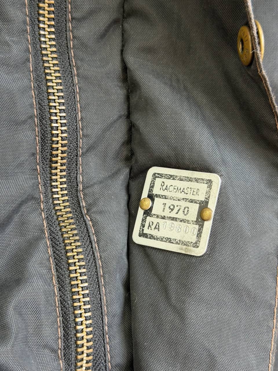 Belstaff Racemaster Gold Label Mens Nylon Biker Jacket Black Size M Made in Ital