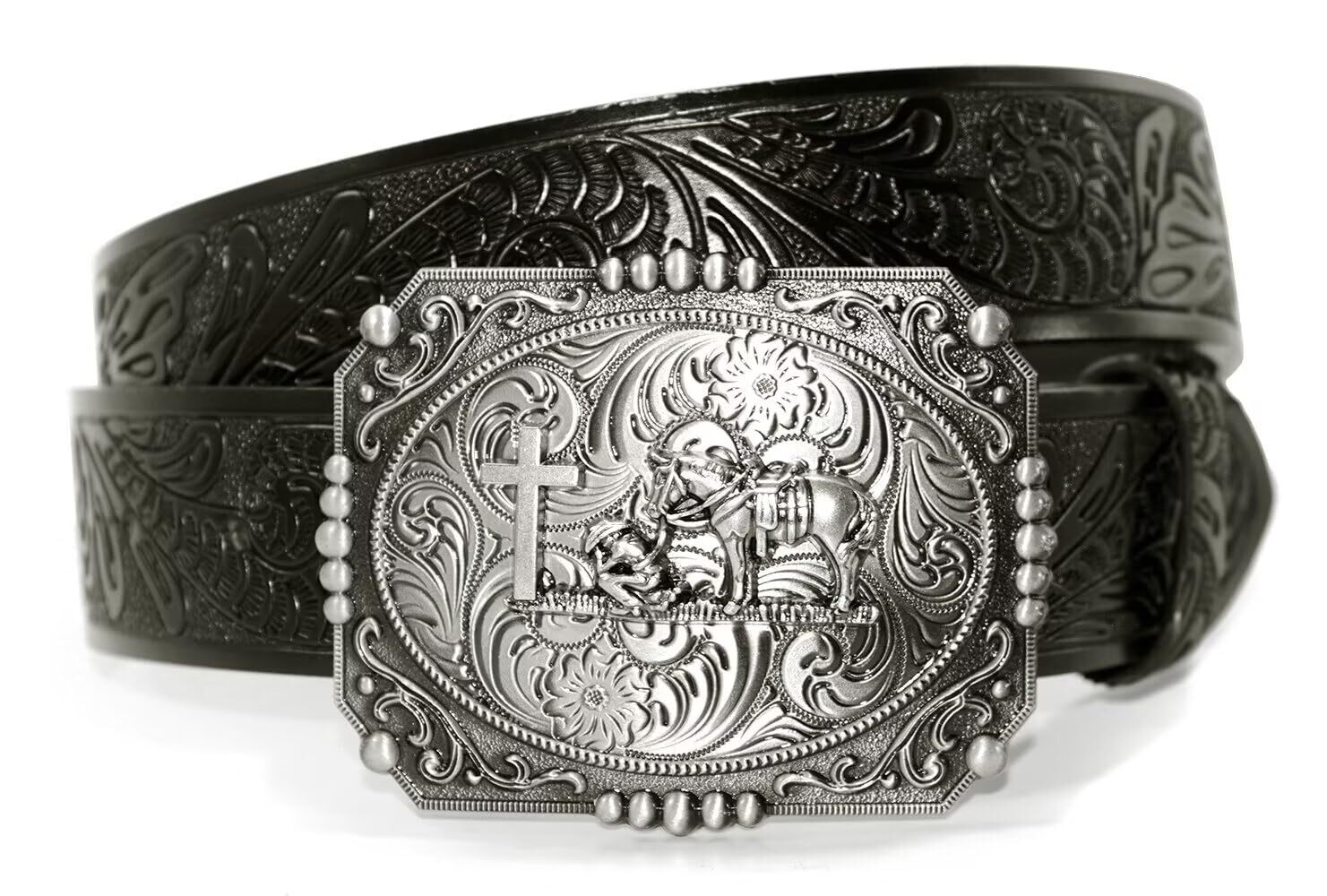 Cowboy Belts With Buckle for Men Classic & Western Acanthus Fashion Handmade
