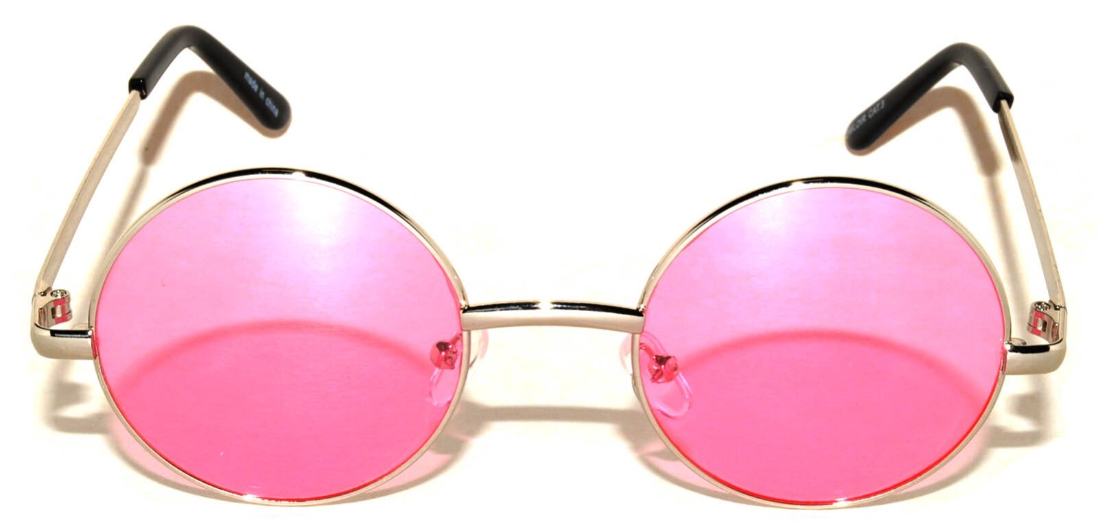 6 COLORS ROUND WOMEN’s SUNGLASSES HIPPIE HIPSTER RETRO METAL FRAME 43 MM SET