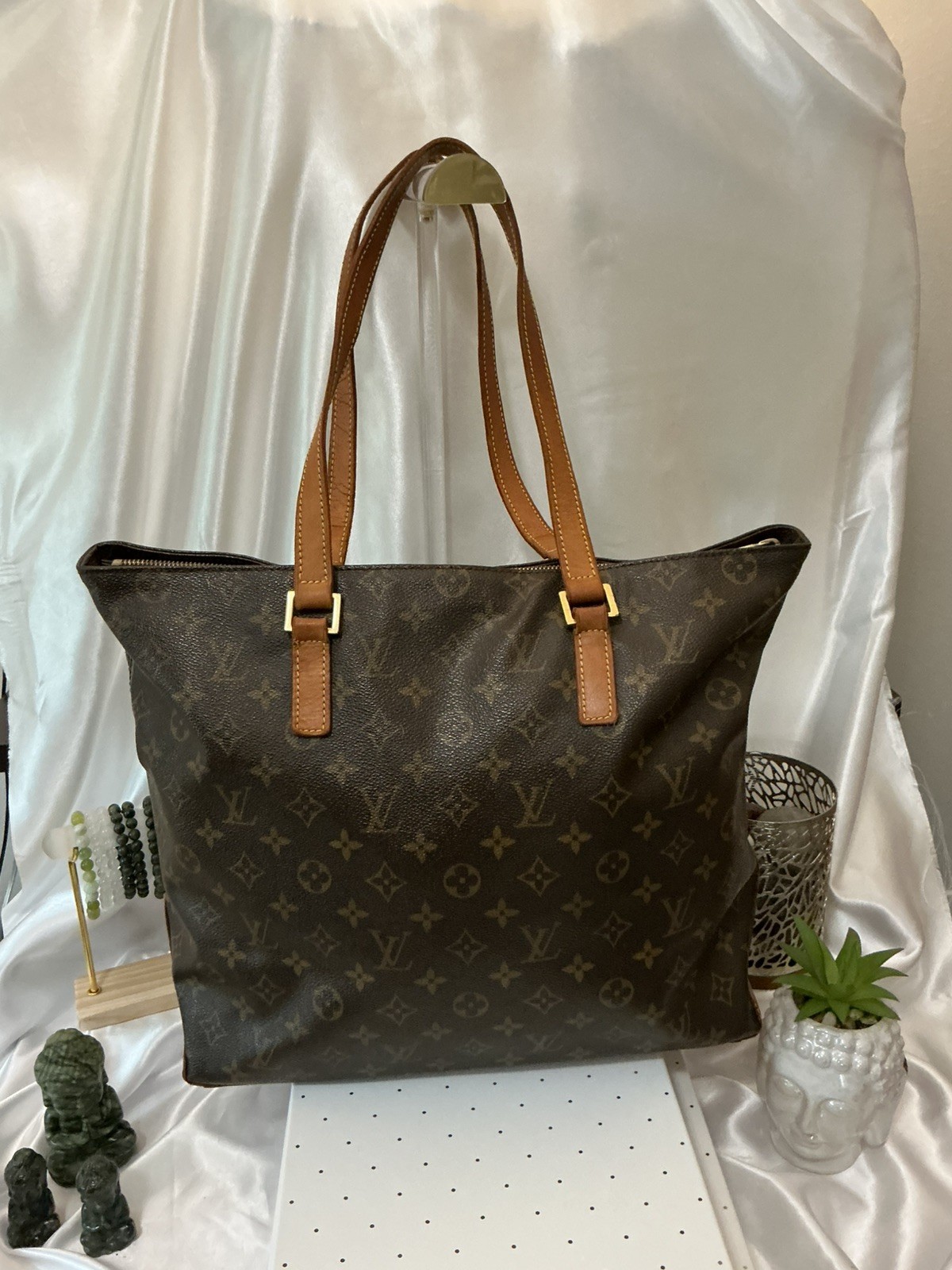 Pre Loved Louis Vuitton Monogram Cabas Piano Tote Good Clean