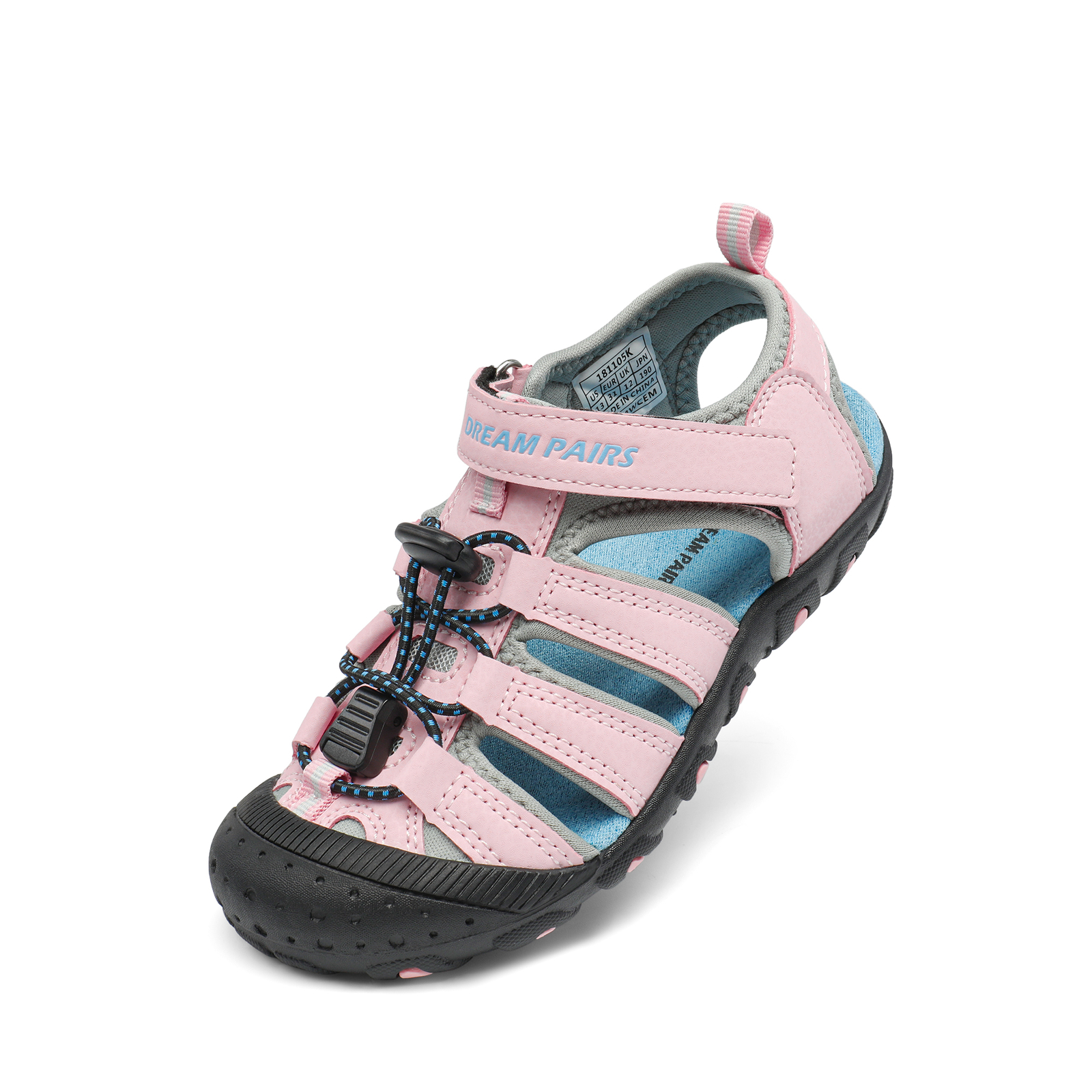 Girls Boys Athletic Sandals Closed Toe Outdoor Indoor Summer Sports Sandals