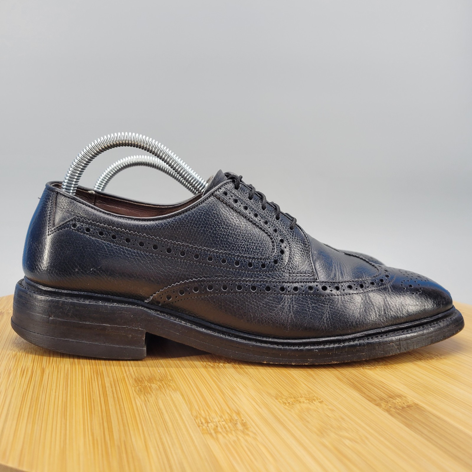 Allen Edmonds Baltic Ostendo Mens Size 8.5 C Brogue Wingtip Oxford Dress Shoes