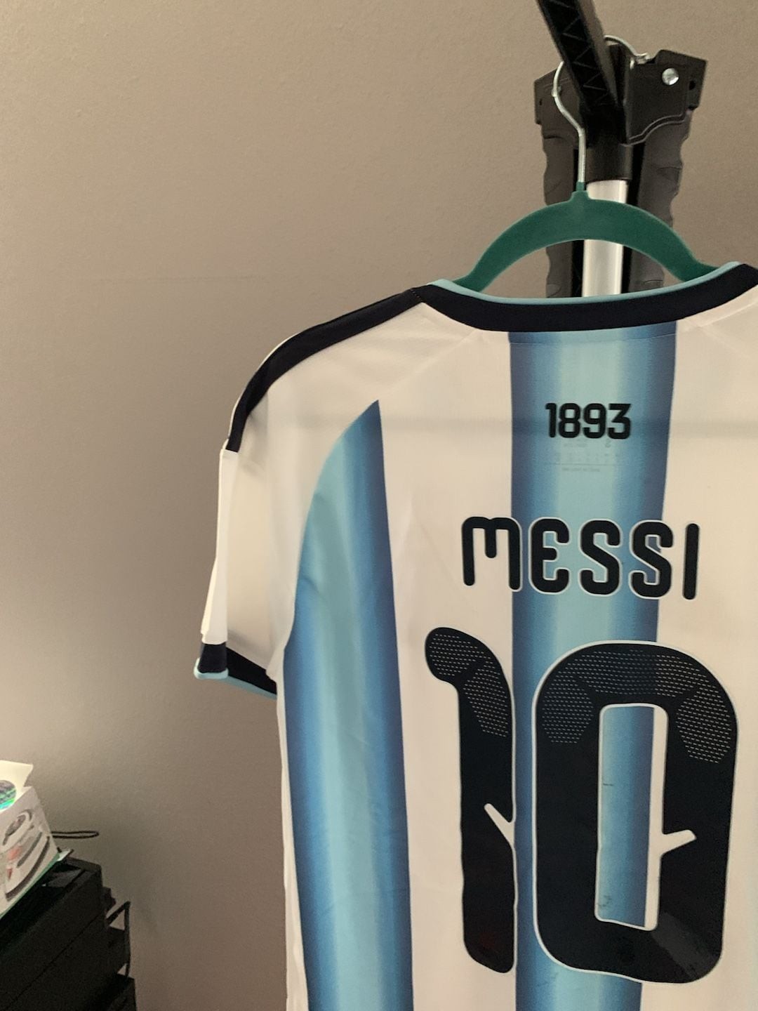 adidas Lionel Messi Argentina 2024 Home Jersey with 3 Stars and World Cup Champi
