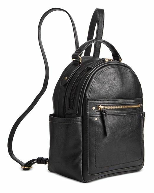 NEW w/ TAGS INC Riverton Backpack / Purse / Bag BLACK fits an iPad NWT