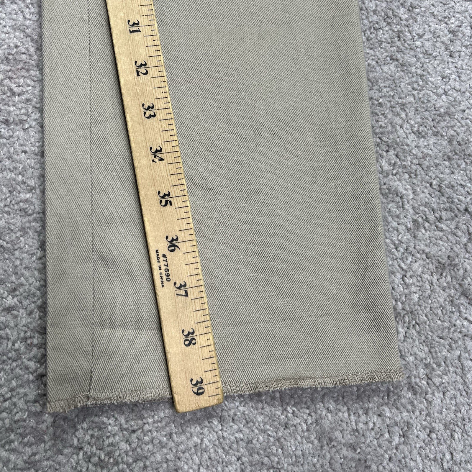 Jack Donnelly M3 Twill Khaki Chino Pants Mens 32 Made In USA Unhemmed 39” NWOT