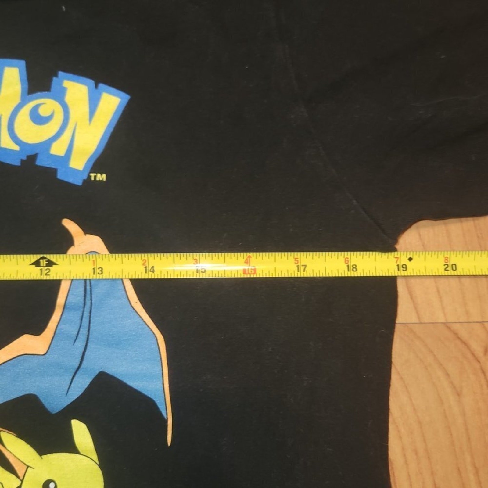 Pokemon Black Shirt Medium Pickachu Squirtle Charizard