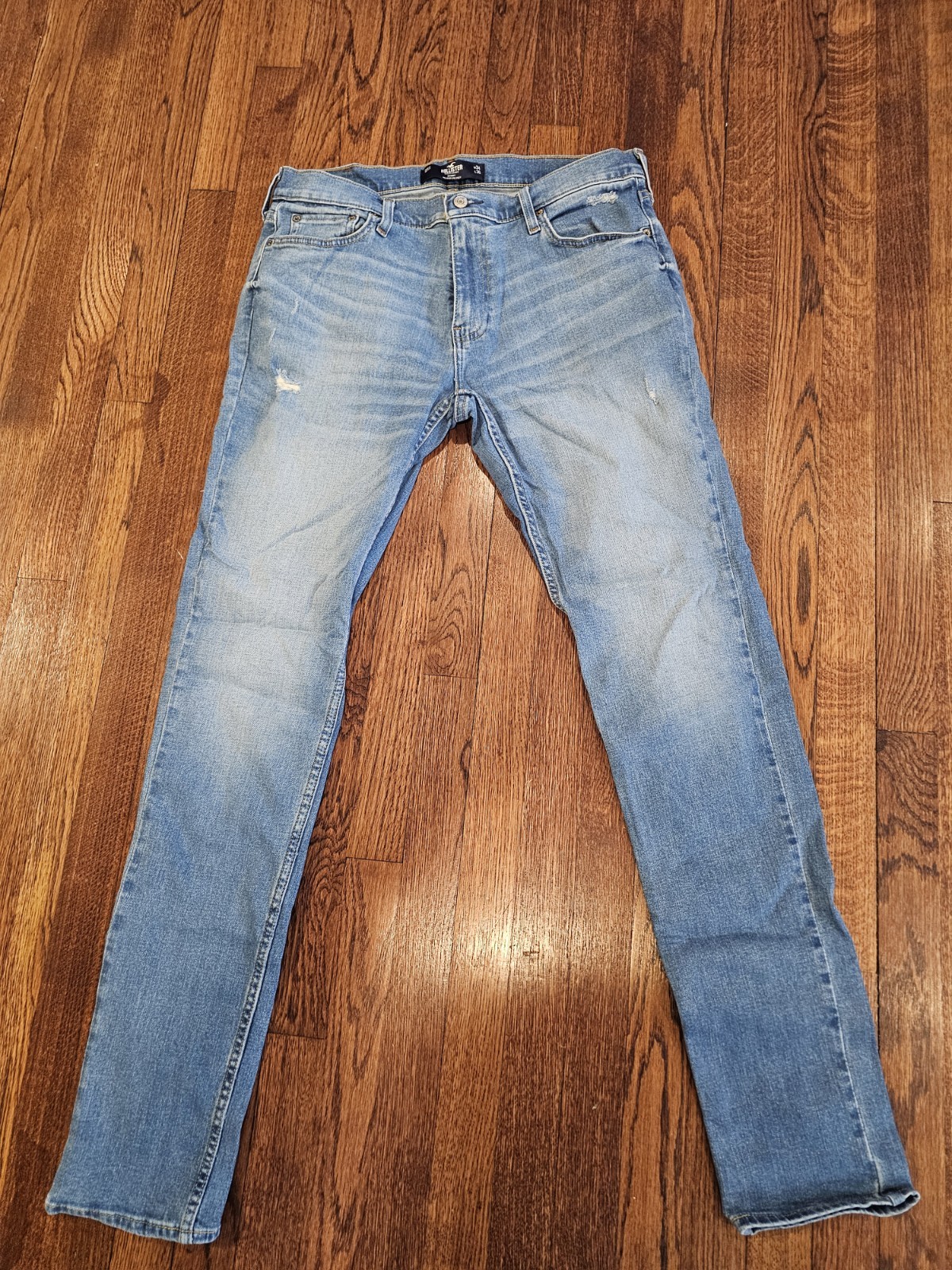 Mens Denim Jeans Hollister 34×36 Skinny Epic Flex