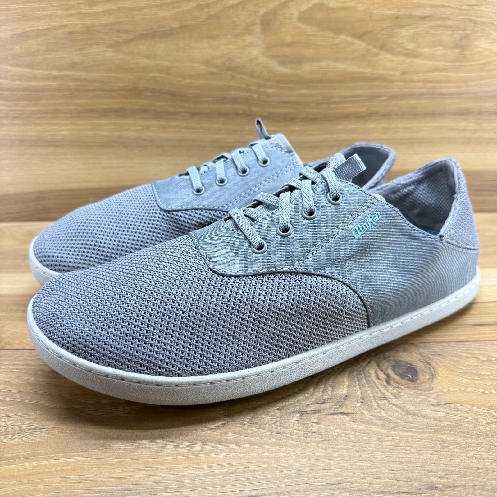 Olukai Nohea Moku Gray Mesh Slip On Mens 10 EU 43 Slip On Casual Walking Travel