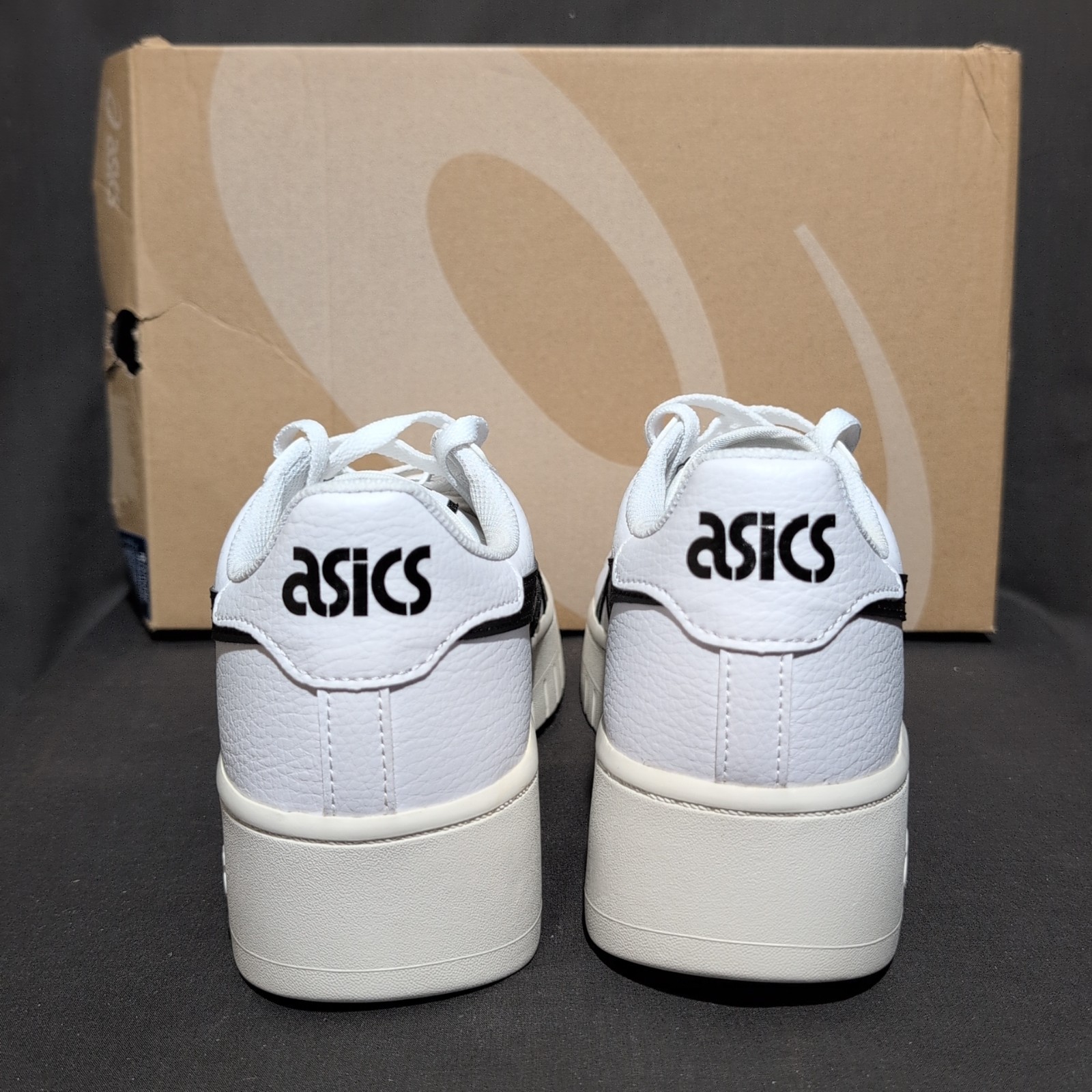 Asics Japan S PF Platform Shoe Men’s 9.5 Women’s 11 White Black Sneakers