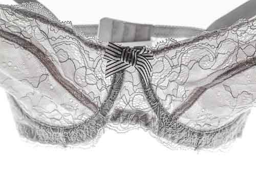 New Claudette Bardot Unlined Plunge Bra Color Concrete Gray Women’s Intimate Bra