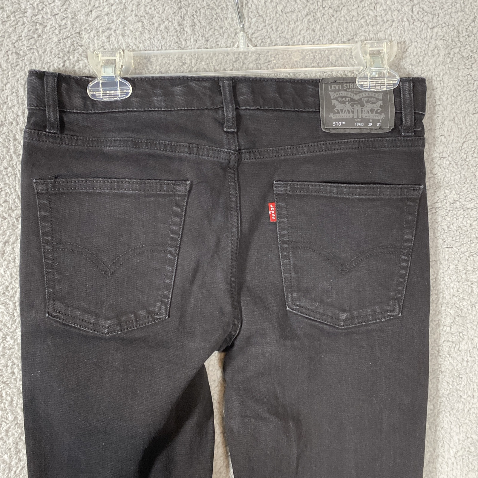 GUC Two Pair Levi 510 18 Regular 29×31 Jeans One Black One Blue