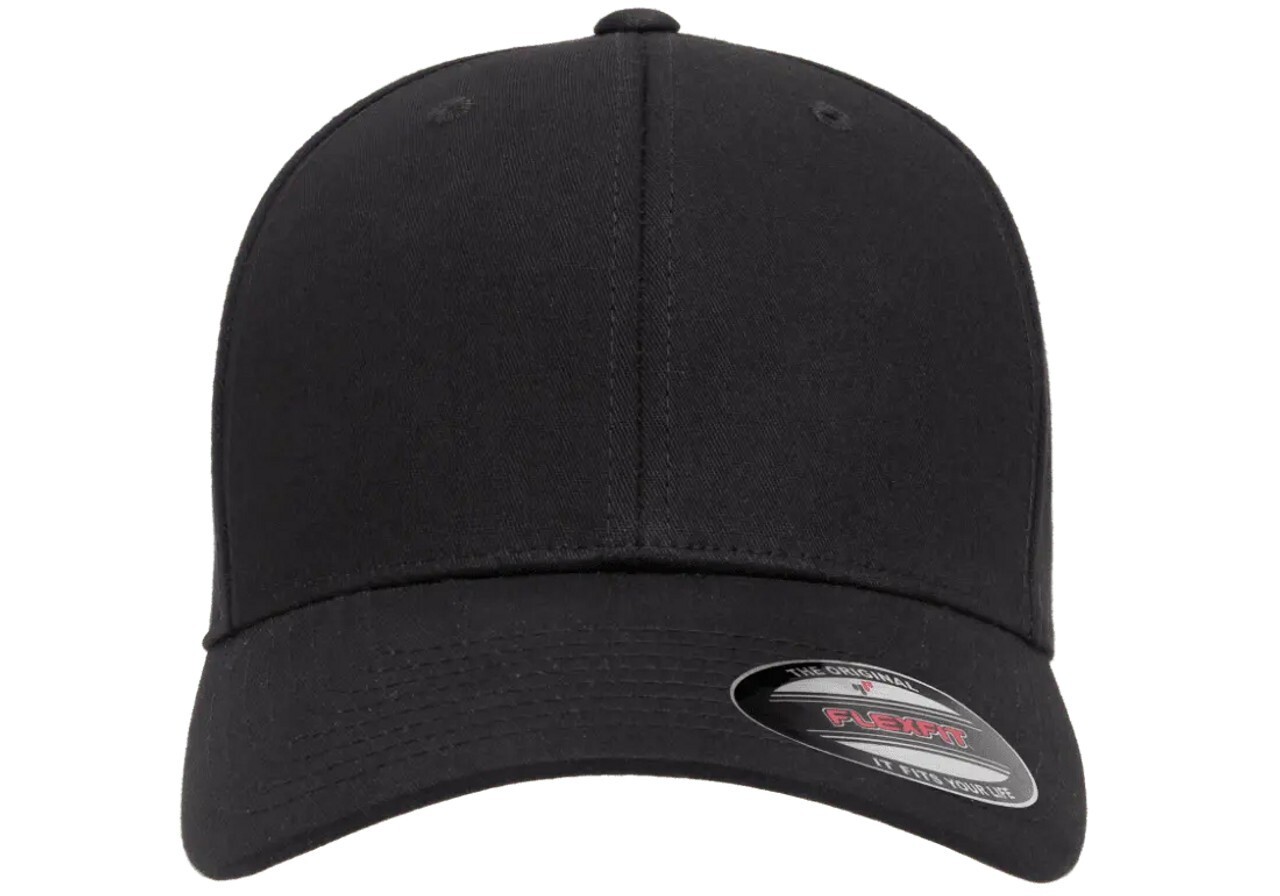 Flexfit Fitted Cotton Cap Black