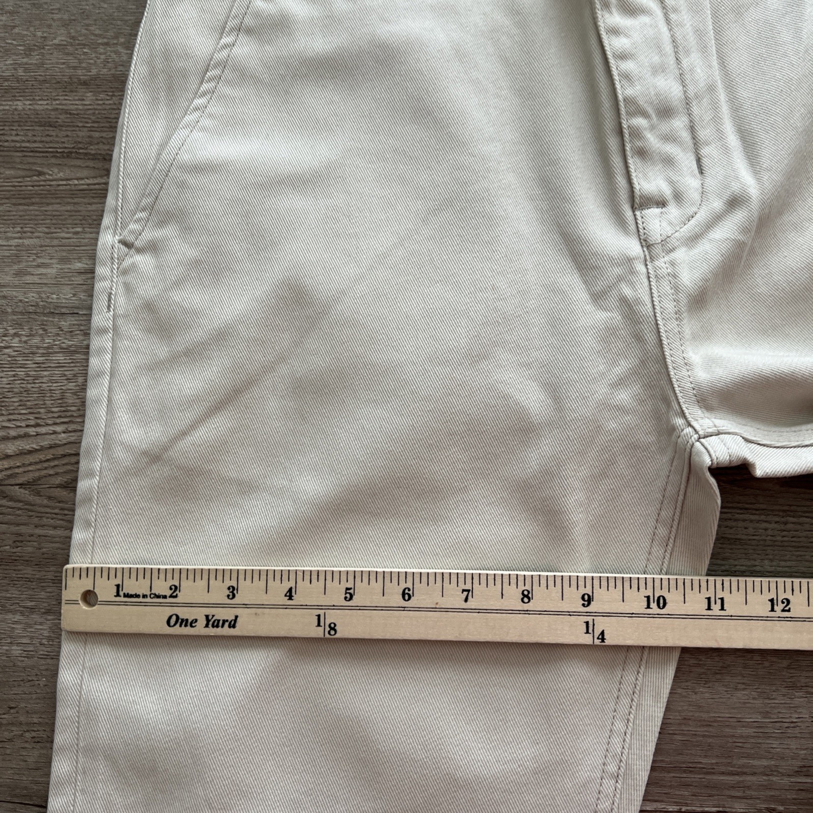 WESC Eddys Chino Pant Mens 30×32 Moon Beam Straight Fit Cotton NWT