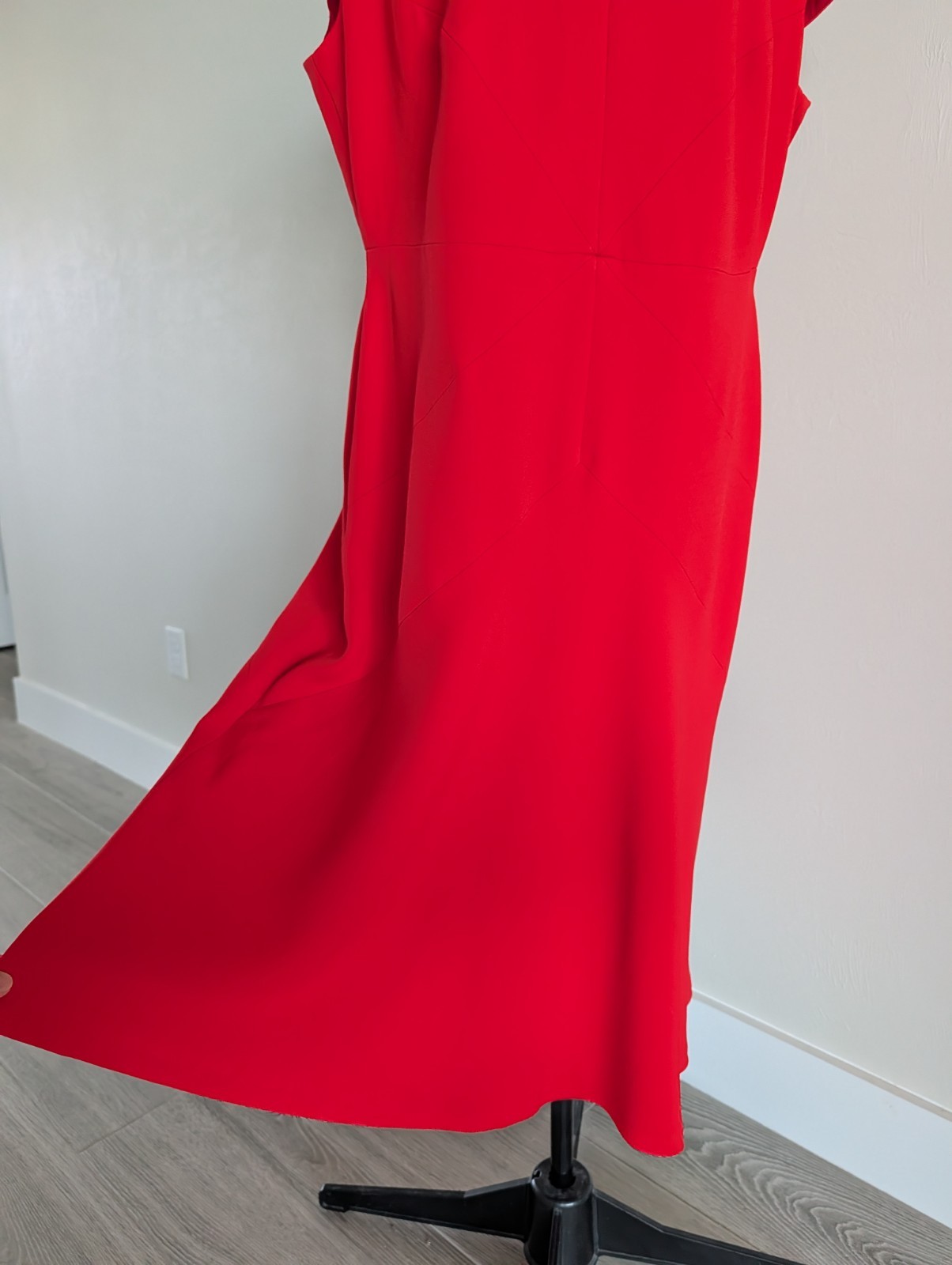 $1.3K Escada midi long dress in red sz 44 14 XL