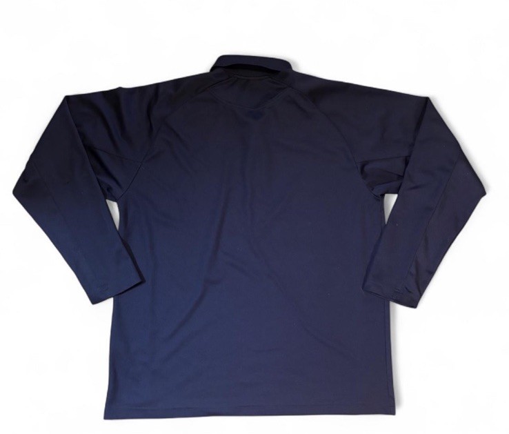 Sport-Tek Men’s L Navy Long Sleeve Mesh Polo Embroidered Logo American Airlines