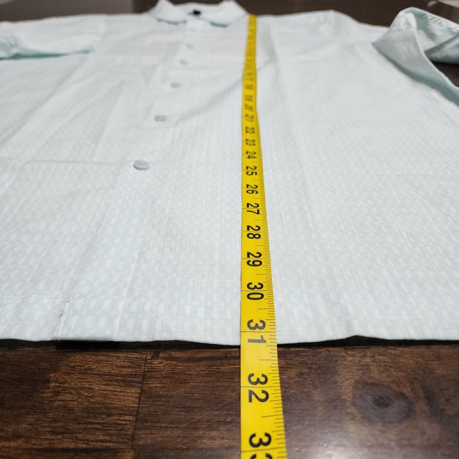 Alfani Tint Blue Short‑Sleeve Button‑Up Shirt – XL – 100% Cotton – NWT