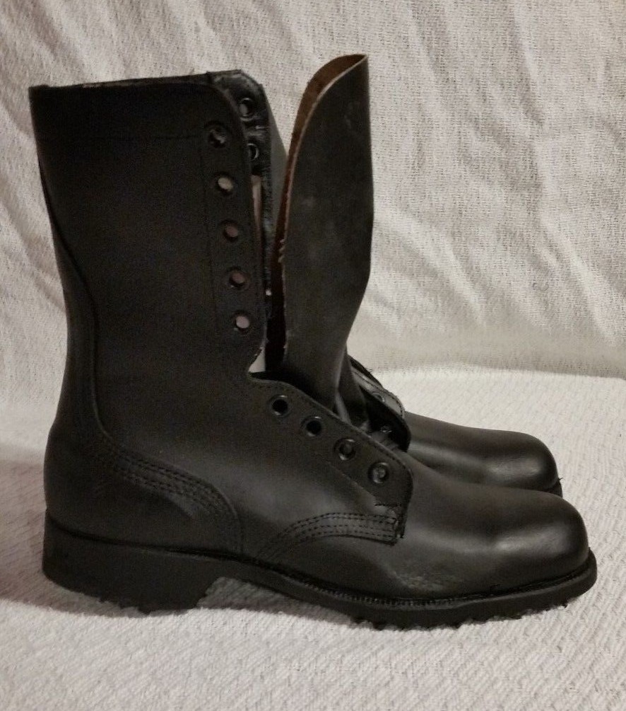 NEW US MILITARY RO-SEARCH BLACK POLISHED LEATHER COMBAT BOOTS ALL SIZES