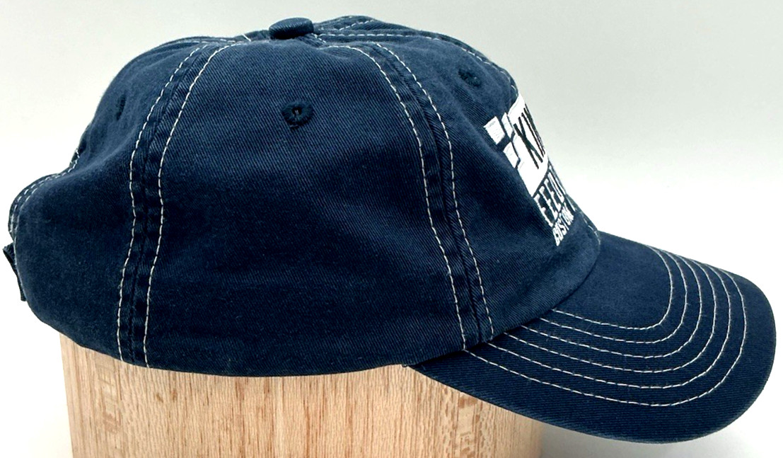 J.F. Beaver Adjustable Strapback Dad Hat Cap Kinsley Feeders Blue Cattle Farming