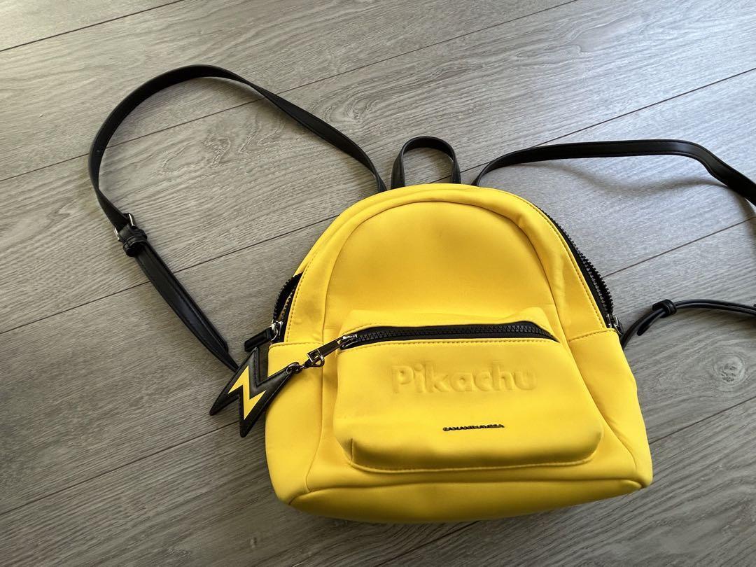 Samantha Thavasa x Pokemon Backpack Yellow W10.2xH11.4 in. Strap: 27~33.3″
