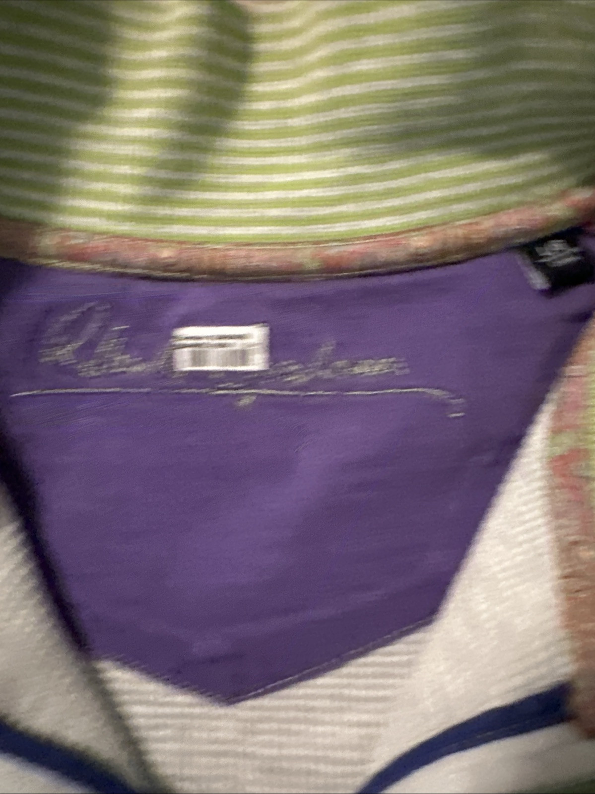 Robert Graham 1/4 zip Pullover Sweatshirt Lime Green Size L
