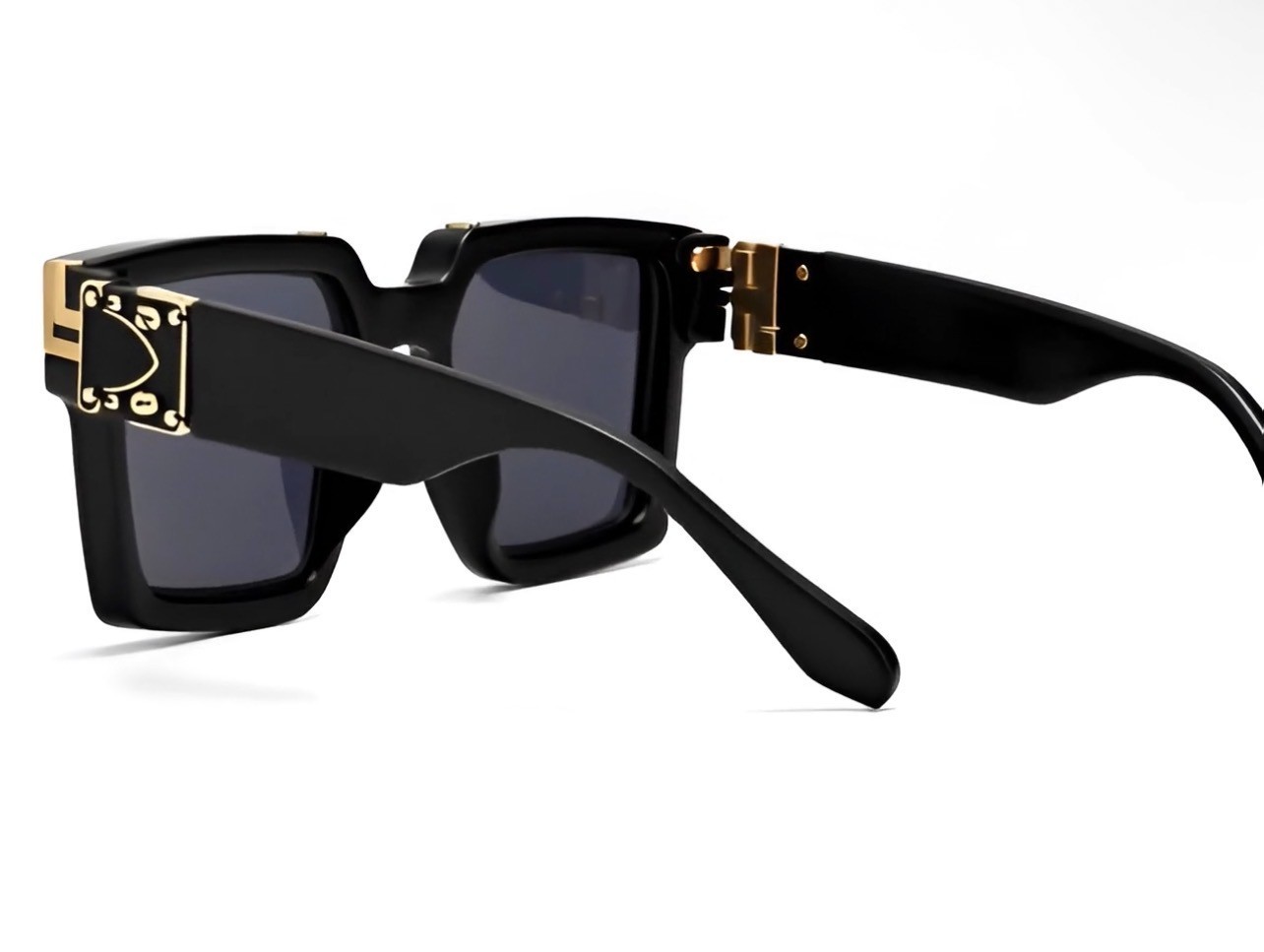 MEN OVERSIZED THICK SHADES SQUARE SUNGLASSES RETRO DESIGNER FASHION CLASSY 2023