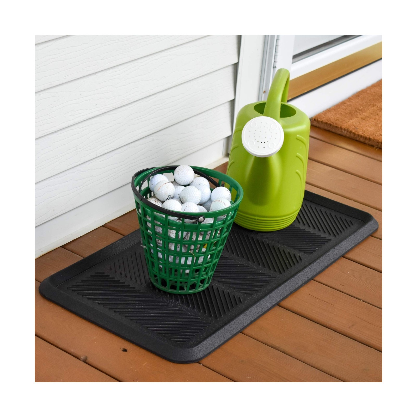 SafetyCare Rubber Shoe & Boot Tray – Multi-Purpose – 32 x 16 Inches – 2 Mats