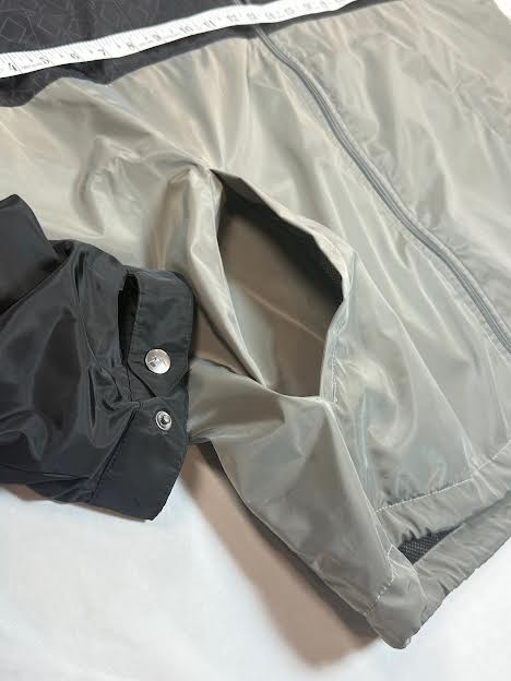 Baseballism WINFIELD Windbreaker Rain Jacket Black/Gray Size 3XL Authentic Fan