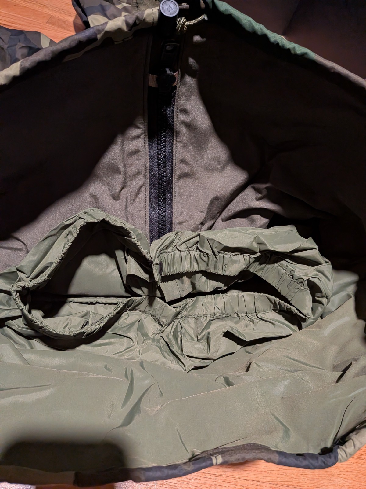 Raven Goretex ECWCS Woodland Camo Parka Cold wet Weather Jacket M-L E33