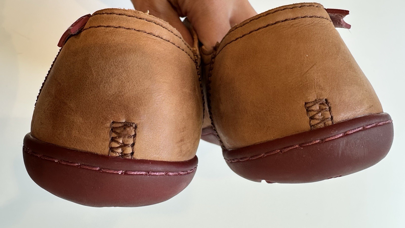 Camper 20848-211 Brown Leather Lace-Up Casual Sneakers Round Toe US 9.5 EU 40
