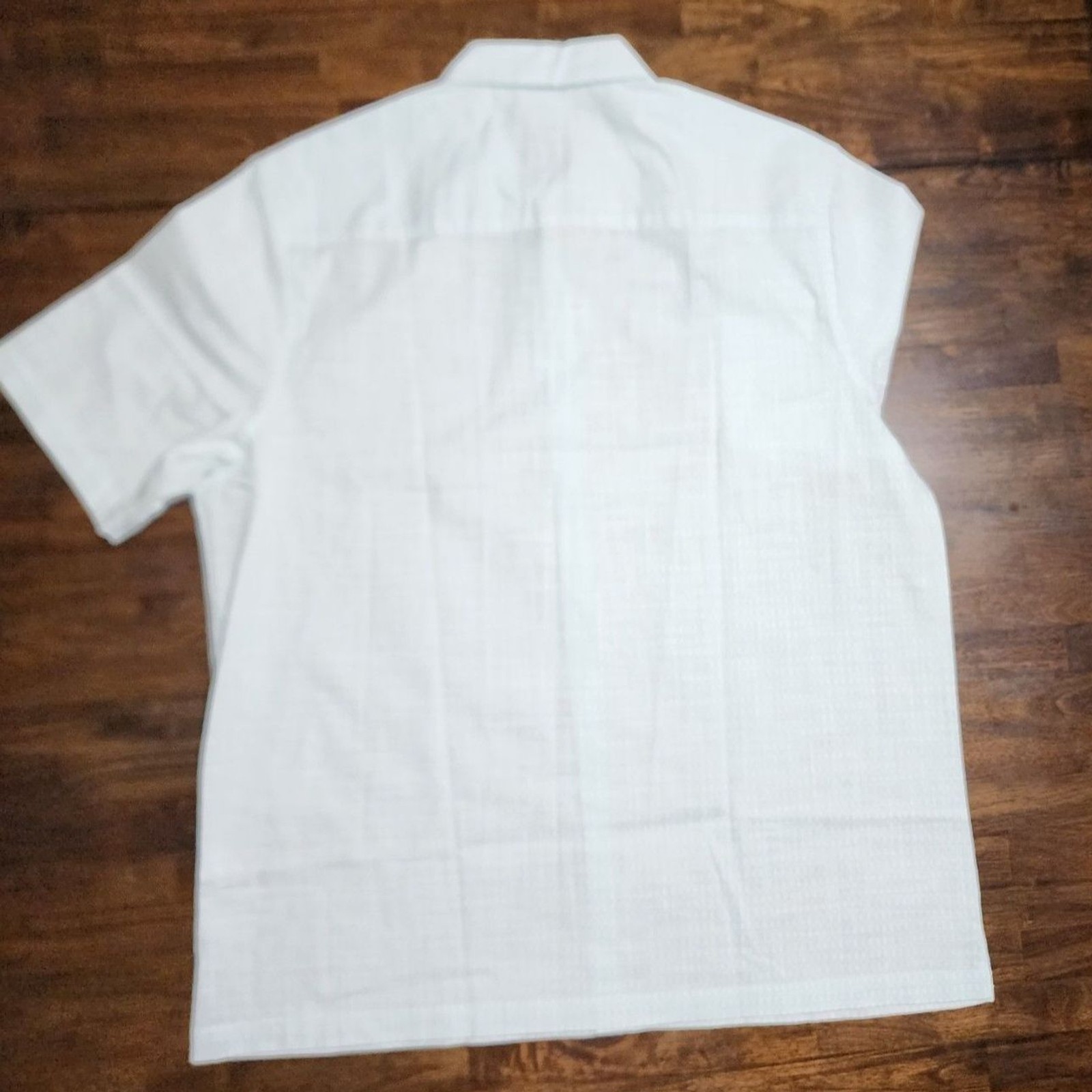 Alfani Tint Blue Short‑Sleeve Button‑Up Shirt – XL – 100% Cotton – NWT