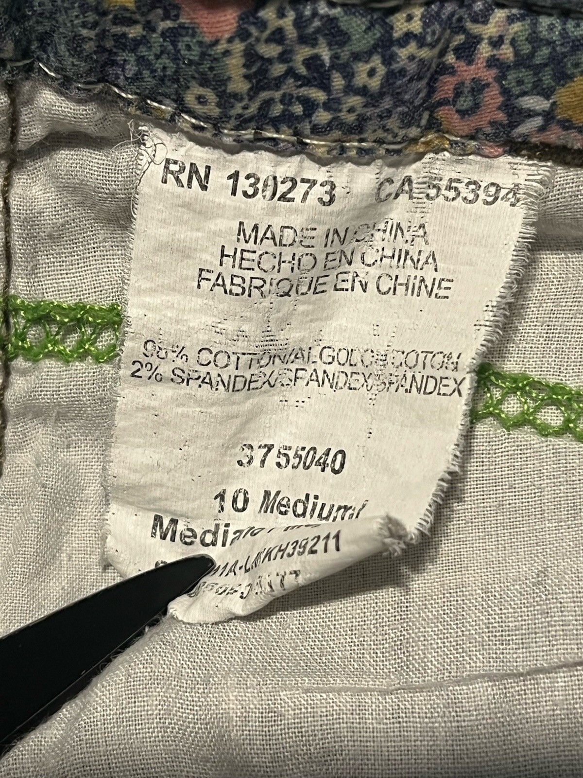 Lee Just Below the Waist Women’s Shorts Green Size 10M