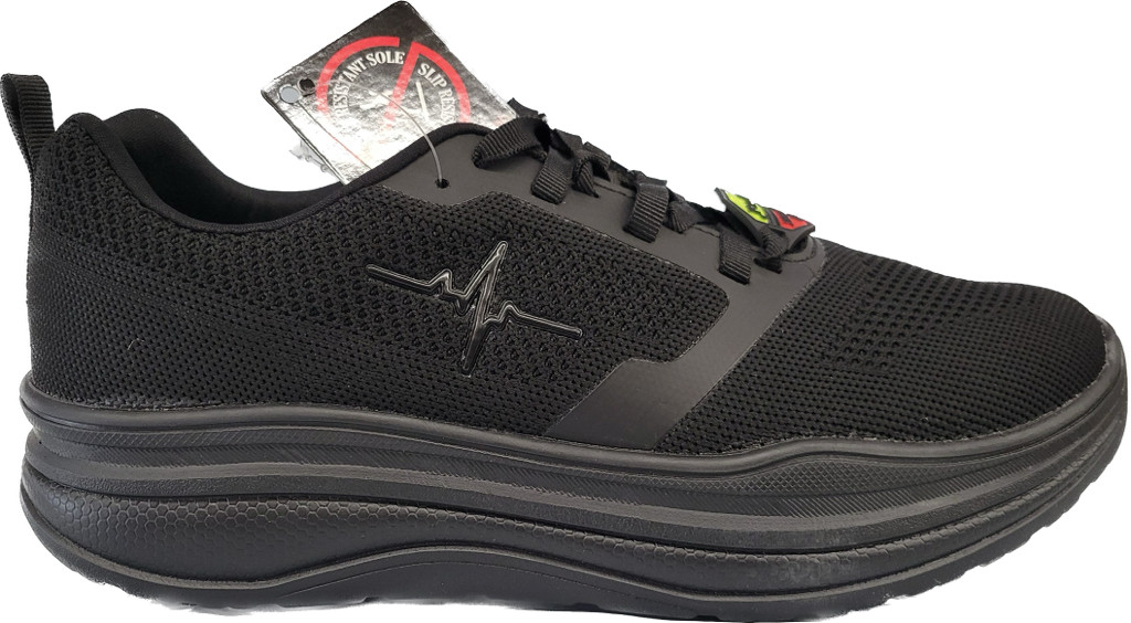 Men Work Shoes Restaurant Slip Resistant Black Soft Comfort Casual MayTall 7202