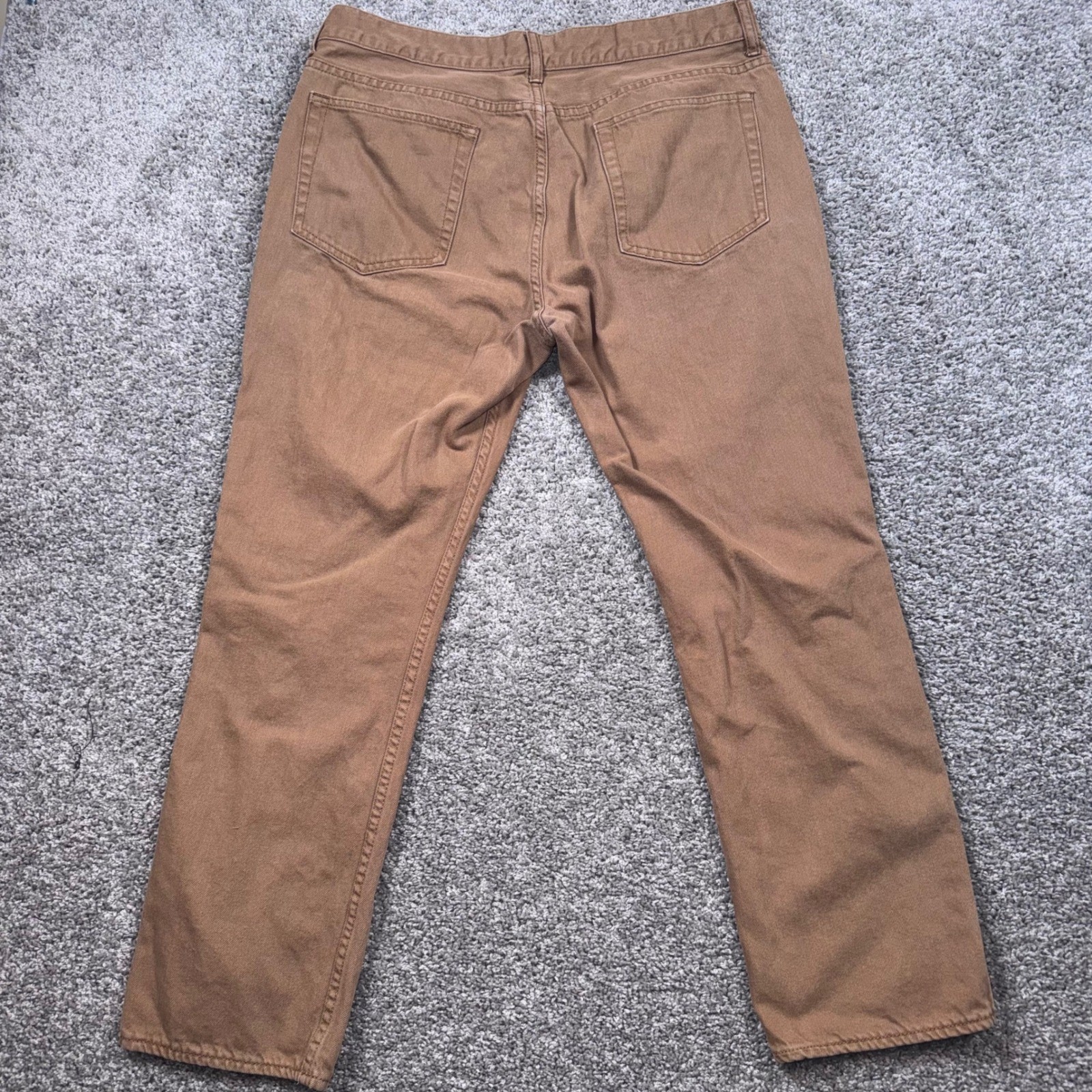 J.Crew The Sutton 5-Pocket Pants Mens Straight Leg Brown 34×30 EXCELLENT