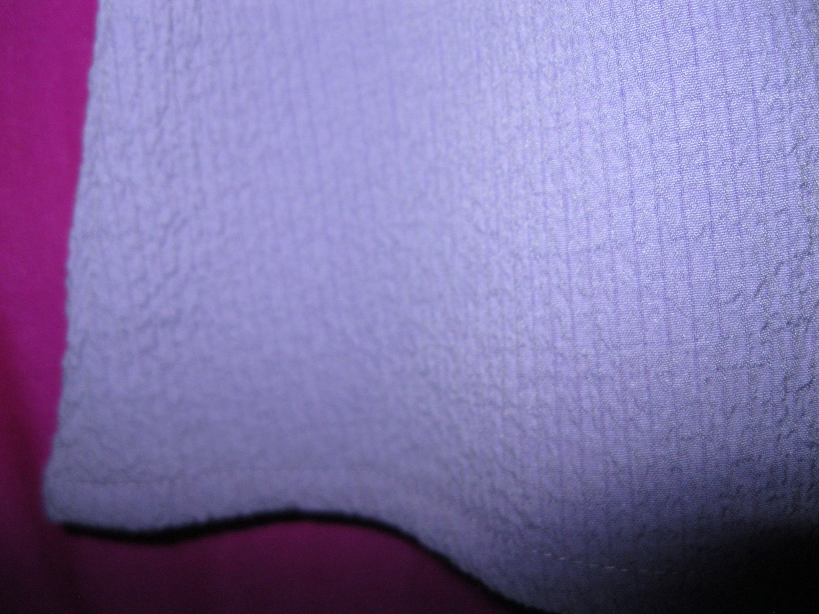 TOOFAN LABEL, LAVENDER COLORED L/S BLOUSE, NEW, RAYON/POLY, SZ L..