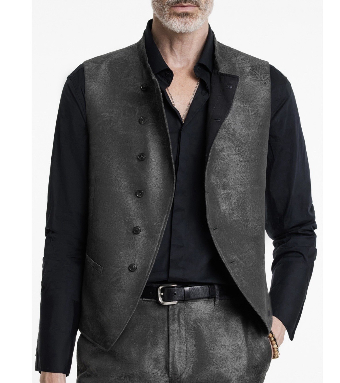 $698 NWT John Varvatos Vest 56 Men’s Beacon XL 46 US Suit Button Down Italy Made