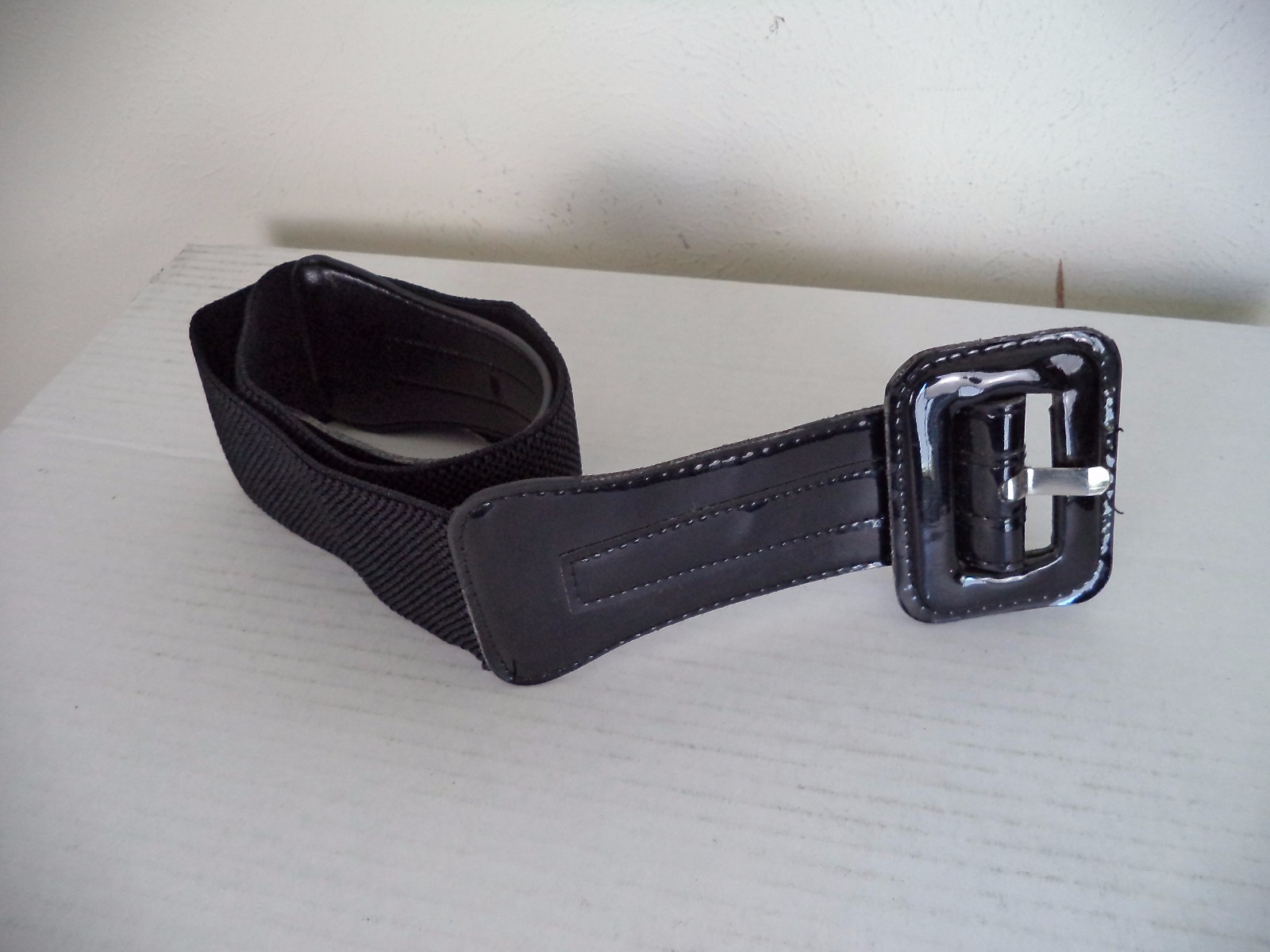 Women’s Black Unbranded Elasticated/ Stretch Casual Belt. S. Length – 34″.
