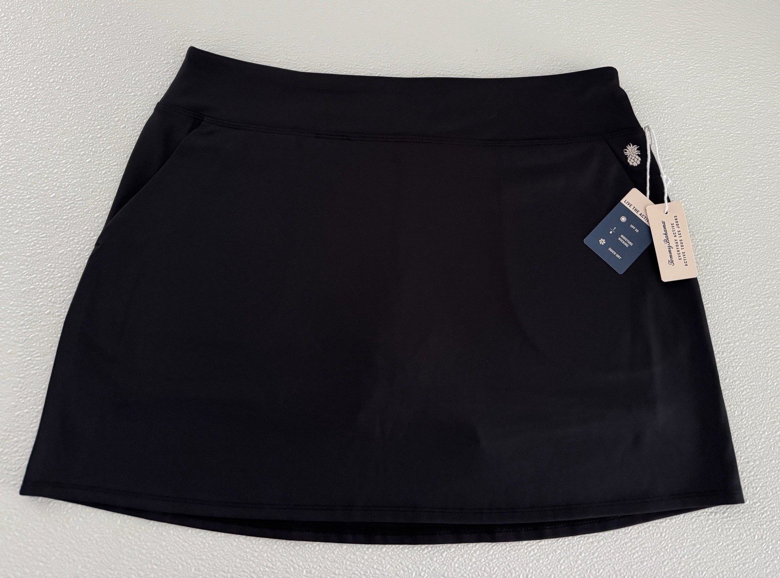 Tommy Bahama Active Golf Tennis Skort Skirt XS S M L XL Black A-Line Pockets W7