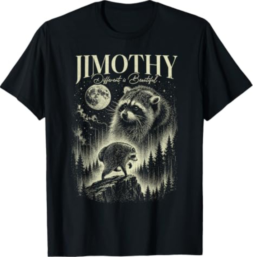 Jimothy Viral Raccoon Meme Shirt Funny HOT JIMOTHY Summer T-Shirt